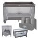  STARTBABY Reisebett 60 x 120 cm in den Farben Grau und Silber