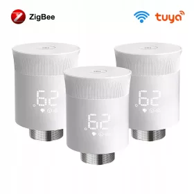  SMART Zigbee 3.0 Tuya-Thermostatkopf, 3 Stück