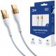  3mk USB Typ C - USB Typ C Kabel 2 m weiß
