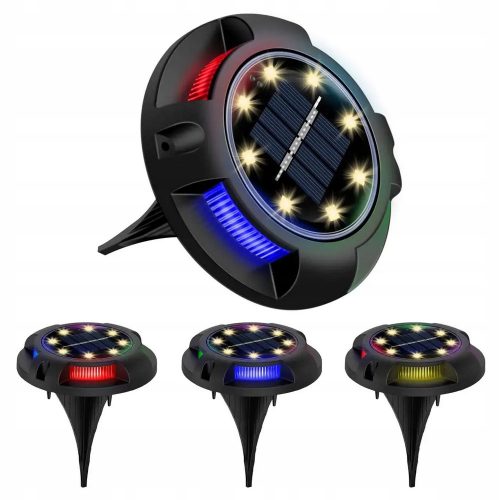 Einbau-Solarlampe Liderhoff schwarz 12 cm 4 Stk.