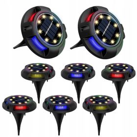  Einbau-Solarlampe Liderhoff schwarz 12 cm 8 Stk.