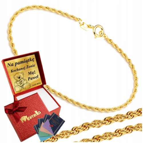  585 Gold Damenarmband Corda