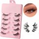  FALSCHE WIMPERN STREIFEN-SET MIT 5 PAAR HÄLFTE 1006