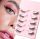  FALSCHE WIMPERN STREIFEN-SET MIT 5 PAAR HÄLFTE 1001