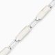  Silberarmband, heller Opal, lange Rechtecke
