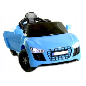  BATTERIEWAGEN 2 Motoren FERNBEDIENUNG MUSIK LED BLAU
