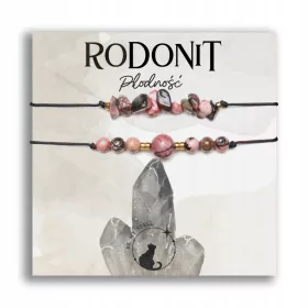  Ein Set Rhodonit-Armbänder, ein Amulett für FRUCHTBARKEIT