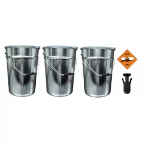 Metalleimer mit Deckel, 20 Liter