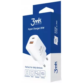    3mk Schnellladegerät USB-C, USB-A, QC 3.0 PD 20 W Schnellladung