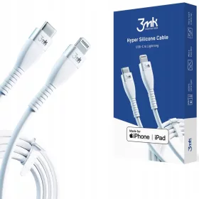  3mk USB Typ C - Apple Lightning Kabel 1 m weiß