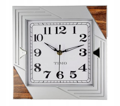 Uhr für zu Hause Epewex Wanduhr weiß, Brauntöne, Silber, mehrfarbig, 26 cm