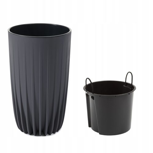  Lamela Mira runder Blumentopf 51,5x30 cm Anthrazit