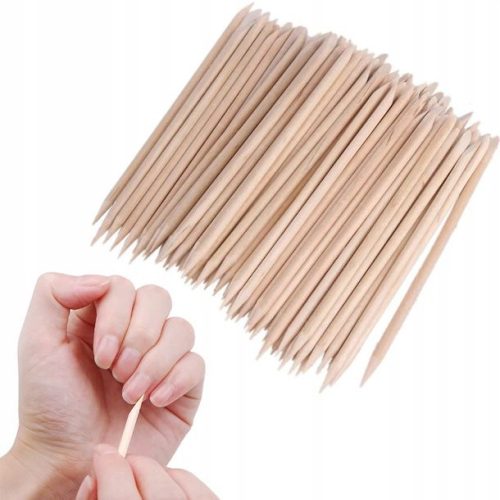  DOPPELSEITIGE MANIKÜRSTÄBCHEN AUS HOLZ, 100 STK.