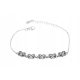 SILBERARMBAND, RHODINIERT MIT ZIRKONIA! ! !
