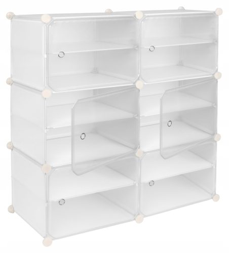  Gockowiak Schuhschrank 88 x 94,5 x 32 cm weiß