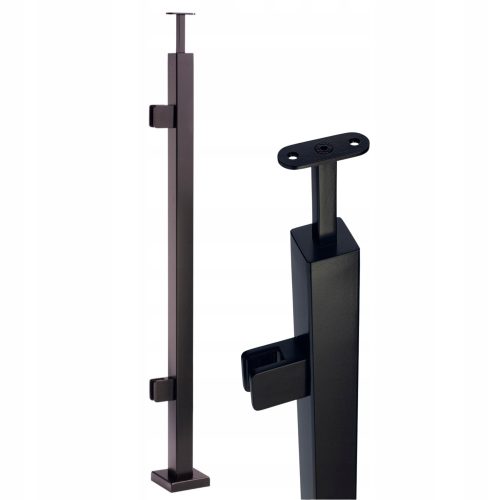 BALUSTRADEPFOSTEN 40x40 SCHWARZ GLATTE STARTER