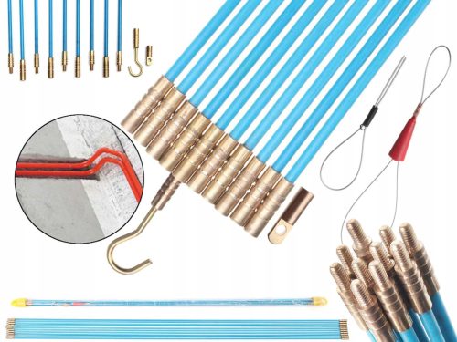 FIBERGLASSEILWINDE, STIEL 10m - SET