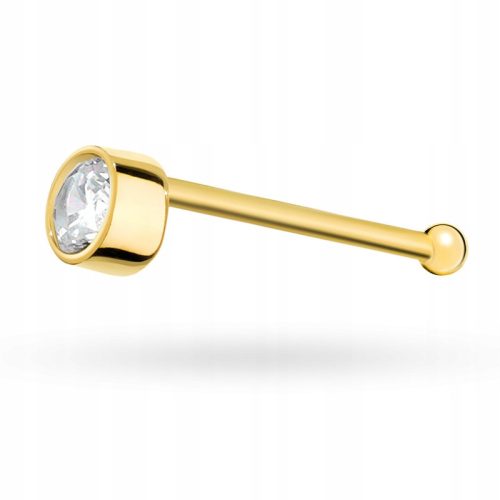  GOLD-NASE-OHRRING pr. 585 RING mit Zirkonia