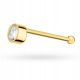  GOLD-NASE-OHRRING pr. 585 RING mit Zirkonia
