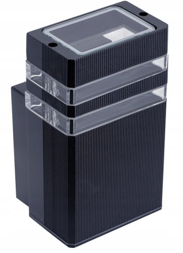 Gartenwandlampen, außen SuperLED-Gartenwandleuchte, Esche dunkel, schwarz GU10 35 W