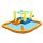 Bestway quadratischer aufblasbarer Pool 365 x 340 cm
