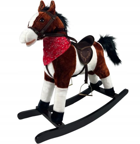 Großes Pferd, interaktives Schaukelpferd, 70 cm