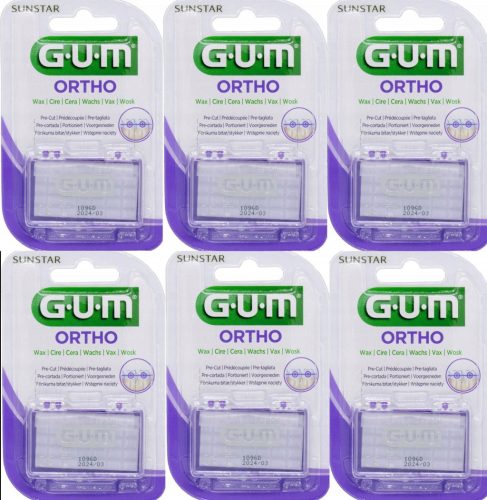  Gum Sunstar Orthodontic Wax Neutral – Zur Linderung von Beschwerden beim Tragen kieferorthopädischer Zahnspangen