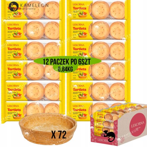 LEKORNA 12 x herzhafte Tarteletten-Böden, 70g – Vielseitig einsetzbar