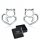  K19 silberne Katzenherz-Ohrstecker für Mädchen von SilverBeads