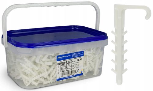 Elektro-Plast USMPH-3 Schnellmontagehalter, weiß, 600 Stück