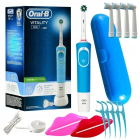    Elektrische Zahnbürste Oral-B Vitality 100 Cross Acrion, blau