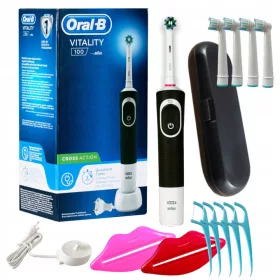    Oral-B D100 Vitality Cross Action Elektrische Zahnbürste schwarz