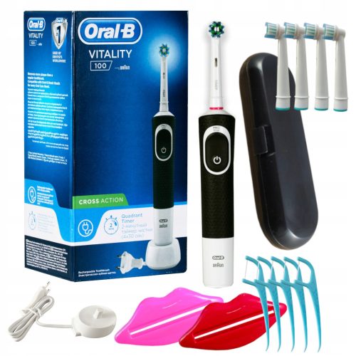  Oral-B D100 Vitality Cross Action Elektrische Zahnbürste schwarz