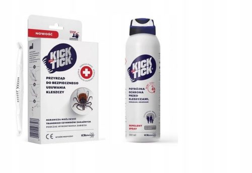  Sprühgerät, Aerosol gegen Zecken, Mücken Kick The Tick 0,3 kg 200 ml + Kick the Tick Zeckenentfernungsgerät