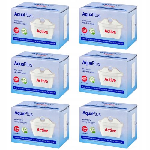  Filtereinsatz für die AquaPlus Active Kanne, 6 Stk.
