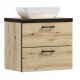 LUNA 50 Badezimmerschrank mit Arbeitsplatte und LARA-Waschbecken