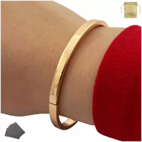  KLASSISCHES STEIFES, GLATTES ARMBAND FÜR DAMEN