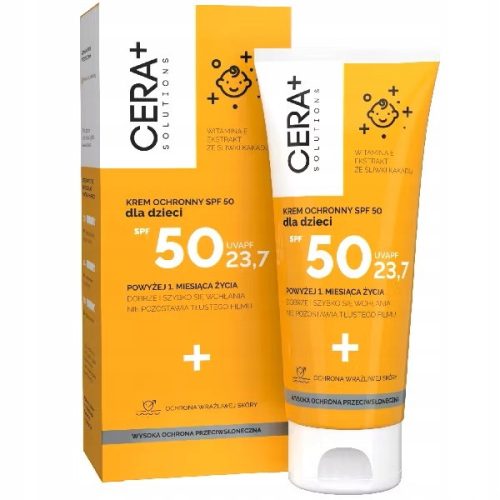 Sonnenschutzcreme für Kinder SPF50 von CERA+ Solutions – Starker UV-Schutz