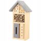  Hotel Insektenhaus aus Holz 13x8x26 cm grau