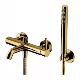  Omnires Einhebel-Wand-Badewannenarmatur, Gold