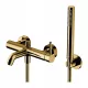  Omnires Einhebel-Wand-Badewannenarmatur, Gold
