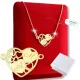  Goldherz-Halskette für Damen mit Gravur als Geschenk