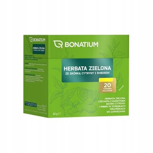  Bonatium-Grüntee, mit Zitronenschale, 20 Beutel
