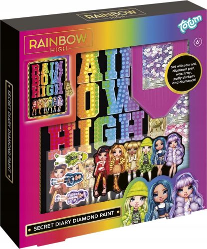  Tagebuch-Diamant-Stickerei-Mosaik Rainbow High