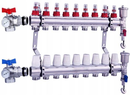 VERTEILER NORDIC Fußbodenheizung, 9 Kreise