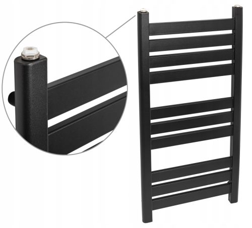  Komin-Expert Wasserbadheizkörper 365 W 445 x 970 mm weiß, schwarz, grau