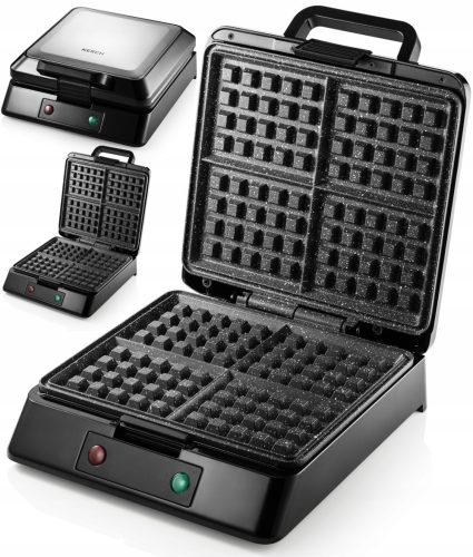  Kerch Profi 2200 W Waffeleisen, schwarz