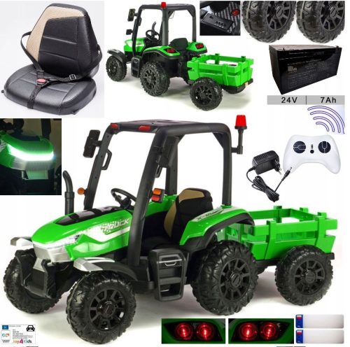  Kindertraktor mit 24-V-Batterie, Leistung 400 WAT, EVA-Rädern