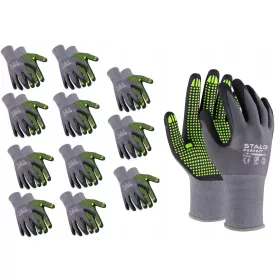 Stalco NITRILE FLEX DOTS Handschuhe Größe 9 - L 1 Paar