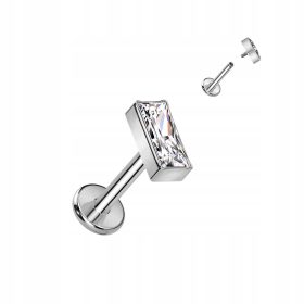  BART-LIPPEN-LABRET! RECHTECKIGES TITAN G23